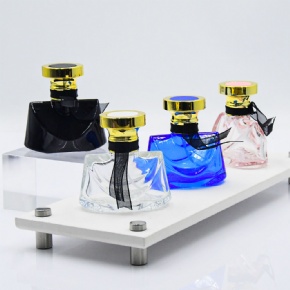 Colorful Luxury Perfume Bottle 30 ml Perfume Atomizer Bottle Glass Empty With Lid