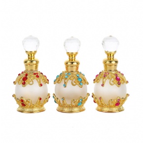 New Style 15ml Bottle Perfume Refillable Arabic Oil Perfume Bottles Dubai Oil Perfume Glass Bottles