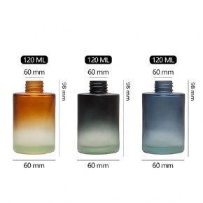Luxury 120ml Custom Gradient Color Diffuser Container Empty Glass Reed Diffuser Bottles