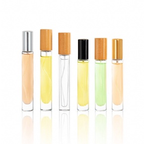 Wholesale 5ml 8ml 10ml 15ml Luxury Portable Refillable Empty Atomizer Perfume Spray Bottle with Gold Cap