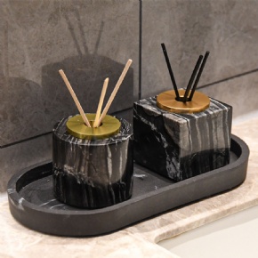 Marble Bathroom Decoration Aromatherapy Bottle 7*6.5cm Hotel Home Furnishings Set Decoration Aromatherapy Decoration