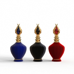 Luxury 30ml 50ML 100ml Velvet Glass Perfume Bottle 100ML Unique Perfume Atomizer Bottle Cosmetic Sample Packaging With Gift Box