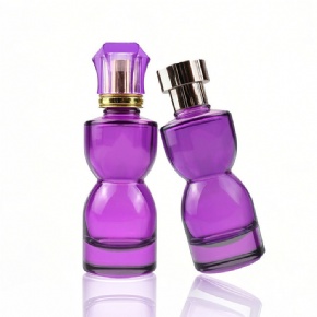 Wholesale New Arrival 75ml Special shaped Spray pump Perfume bottles Mideast Arabic Fashion Glass Perfume Bottle with Caps