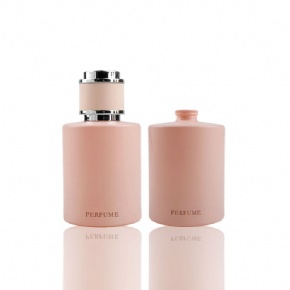 50ml High Quality Pink Glass Perfume Bottle Refillable Elegan Spray Bottles Packaging Travel