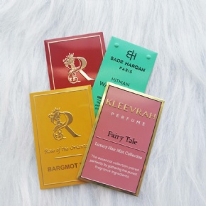 Personalized Design Product Label Stickers Custom Self-adhesive Sticker Aluminum Logo Cosmetic Labels