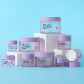 Hot Sale Luxury Plastic Matte Finish Round Empty Facial Cream 5g 10g 15g 20g 30g 50g 100g 120g Travel Split Cosmetic Cream Jar