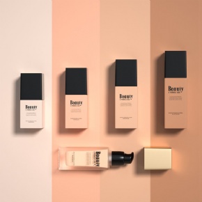 Custom Makeup Cosmetic Press Pump Bottle Packaging Empty Liquid Cream Foundation Glass Bottles