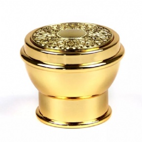 Luxury Zamac Perfume Bottle Cover 15Mm Gold Metal Zinc Alloy Perfume Bottle Cap With Logo
