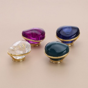 Various Kinds of 15mm Oval Shape Perfume Bottle Cap ABS Plastic Screw Top with Crimp for Glass Bottles