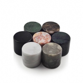 Guangdong Factory Direct Custom Design Luxury Natural Color Grain Marble Cap for Perfume Packaging