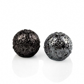 New fashion custom design unique luxury ball flower shape heavy metal zinc alloy zamak cap for perfumes