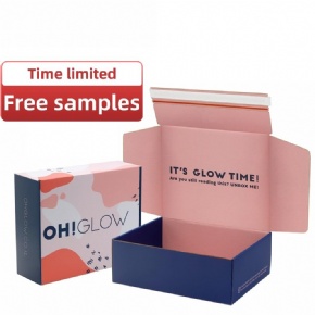 Custom Packaging Box Print Corrugated Paper Boxes Recycled Cardboard Zipper Tear Strip Mailer Shipping Boxes with Custom logo