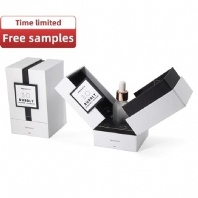 Custom Size Double Door Perfume Packaging Box Luxury Wine Box Essential Oil Vial Gift Box With logo Foam Insert for Bottle