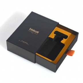 Reusable Handmade Diffuser Empty Perfume Boxes Custom Design Pull Out Sliding Drawer Cardboard With Ribbon