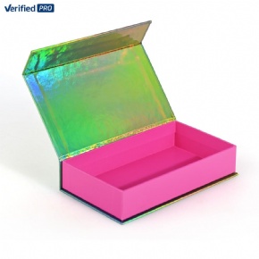 Personalized Textured Paper Luxury Magnetic Cosmetic Box Handmade Packaging Perfume Box With Lid