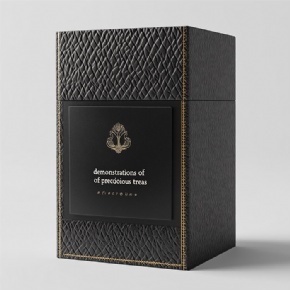 Custom LOGO Jewelry Drawer Boxes Perfume Packaging Gift Cardboard Box PU Leather Box